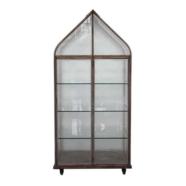 creative co op Terrarium on Casters w/ 3 Shelves KD (Each One Will Vary)