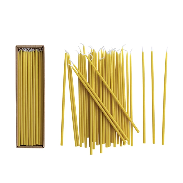 creative co op Unscented Thin Taper Candles in Box Set of 36