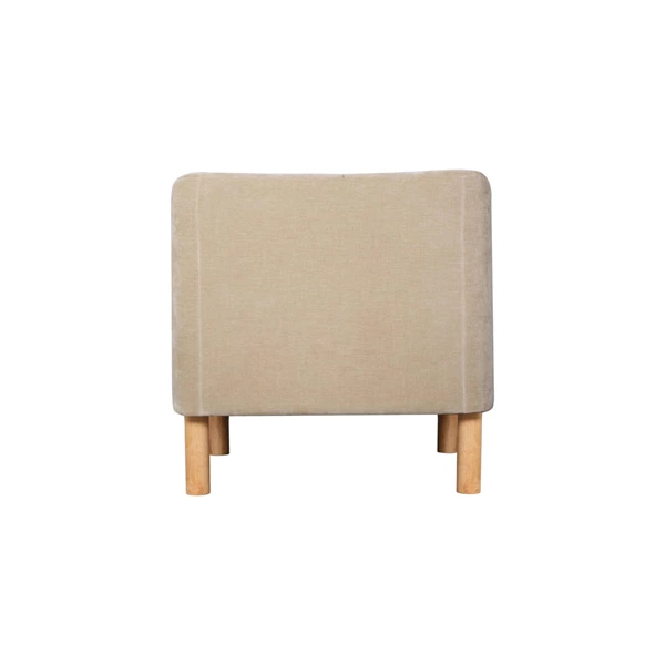 Creative Co Op Velvet Upholstered Chair W/ Oak Wood Legs KD