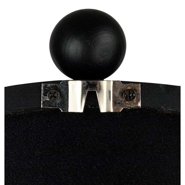 Creative Co Op Wood Ball Framed Arched Wall Mirror Black