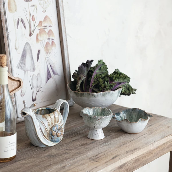 Creative Co Op Wood Framed Glass Wall Décor W/ Mushrooms Print 2 Styles