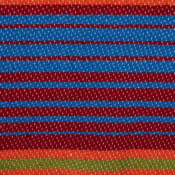 Creative Co Op Woven Fabric Indoor/Outdoor Striped Throw With Fringe