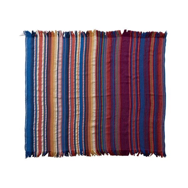 creative co op Woven Fabric Indoor/Outdoor Striped Throw with Fringe creative co op Woven Fabric Indoor/Outdoor Striped Throw with Fringe