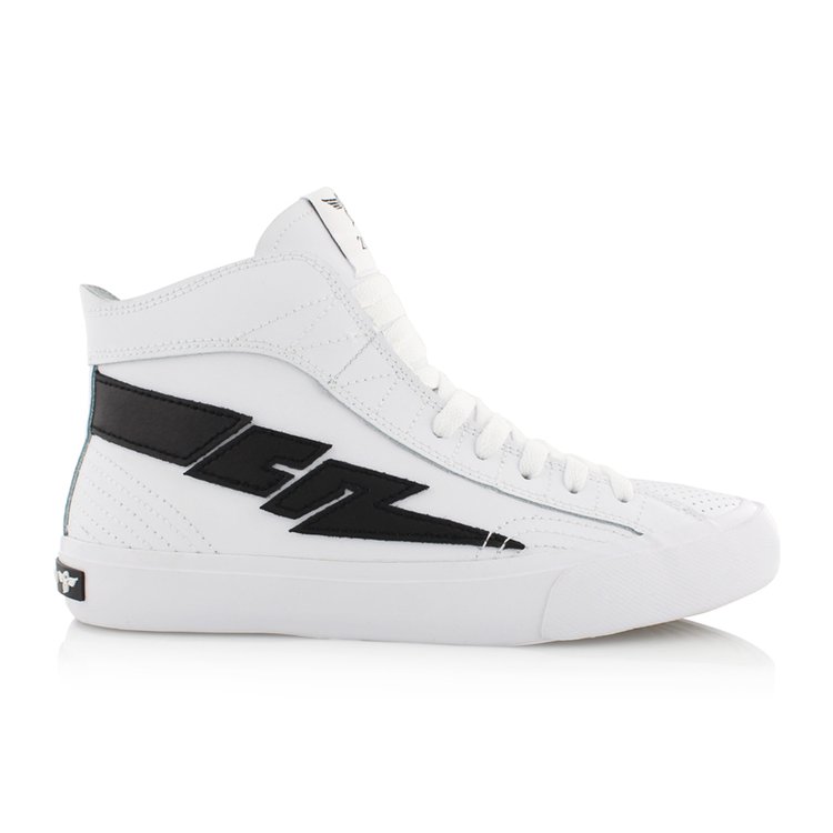 creative recreation CREATIVE RECREATION WOMEN'S ZEUS HI LEATHER WHITE BLACK
