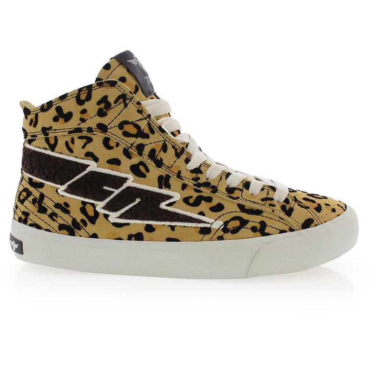 Creative Recreation CREATIVE RECREATION WOMEN'S ZEUS HI SUEDE LEOPARD PRINT TAN/BLACK