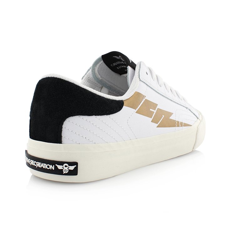 Creative Recreation CREATIVE RECREATION WOMEN'S ZEUS LO LEATHER WHITE GOLD