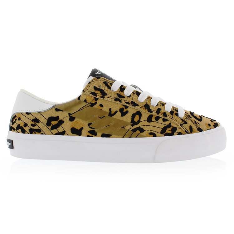 Creative Recreation CREATIVE RECREATION WOMEN'S ZEUS LO SUEDE LEOPARD PRINT TAN/BLACK