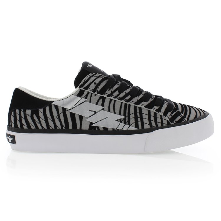 Creative Recreation CREATIVE RECREATION WOMEN'S ZEUS LO SUEDE ZEBRA PRINT GREY/BLACK