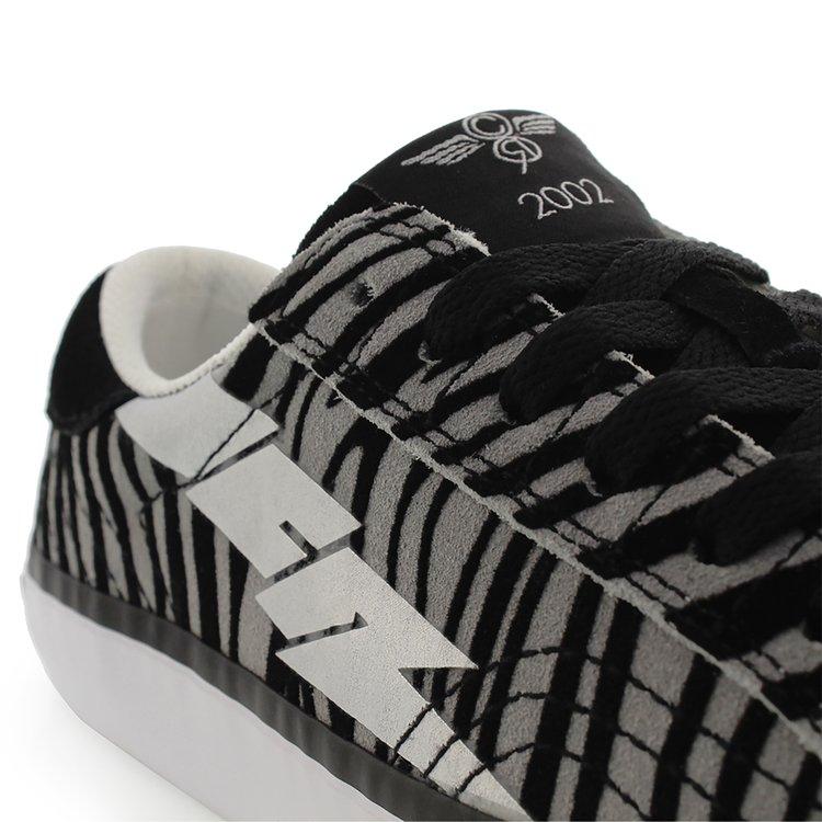 Creative Recreation CREATIVE RECREATION WOMEN'S ZEUS LO SUEDE ZEBRA PRINT GREY/BLACK