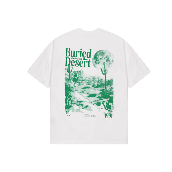 Criminal Damage BURIED DEEP T-SHIRT OFF-WHITE