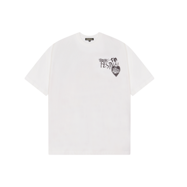 Criminal Damage CD FESTIVAL T-SHIRT OFF-WHITE