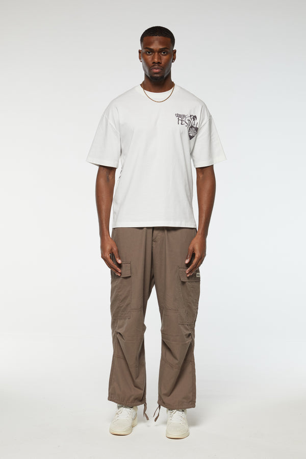 Criminal Damage CD FESTIVAL T-SHIRT OFF-WHITE