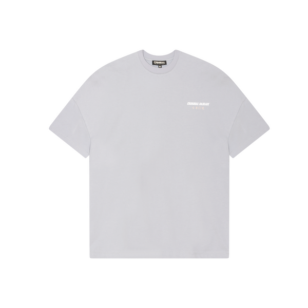 Criminal Damage DRAGON WAVE T-SHIRT WASHED BLUE