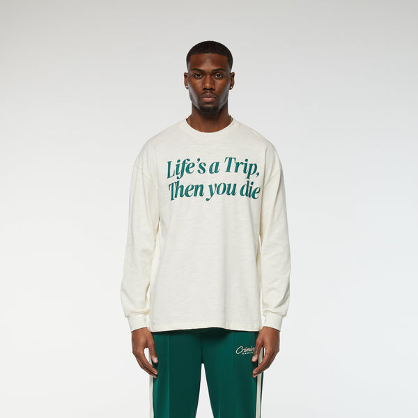 Criminal Damage LIFE'S A TRIP T-SHIRT OFF-WHITE
