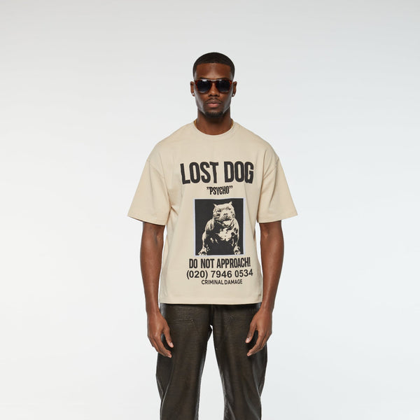 Criminal Damage LOST DOG T-SHIRT STONE