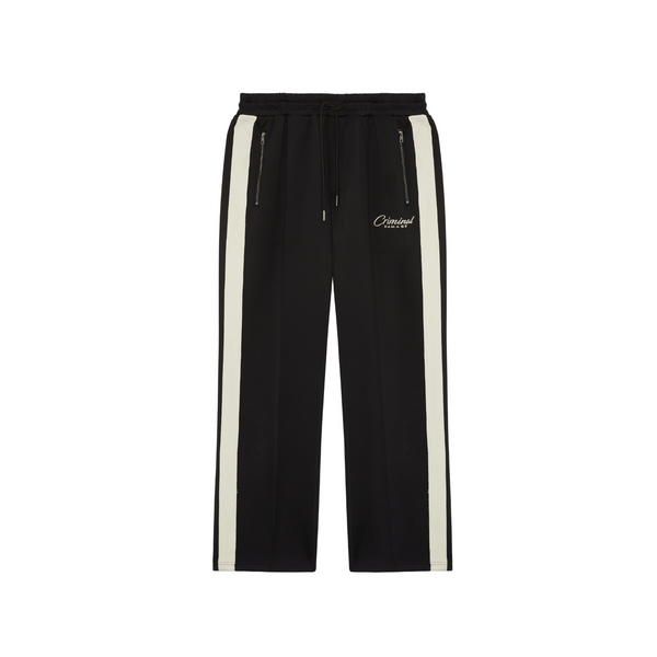 criminal damage PIN TUCK TRACK JOGGERS BLACK