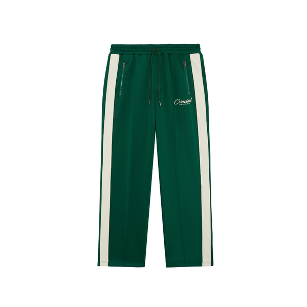 criminal damage PIN TUCK TRACK JOGGERS green-2