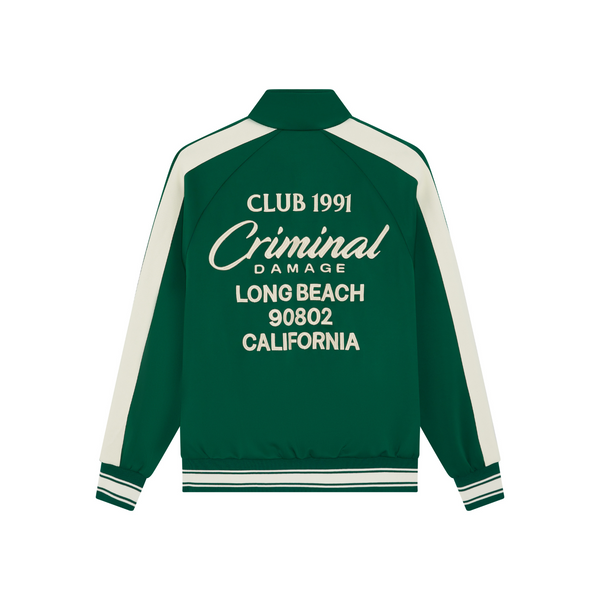 criminal damage PIN TUCK TRACK TOP Green