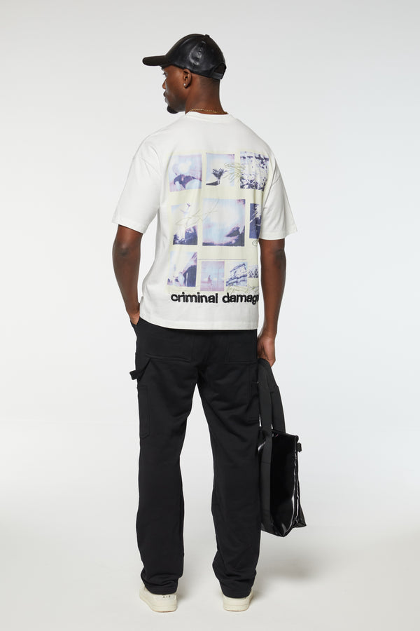 Criminal Damage POLAROID T-SHIRT OFF-WHITE