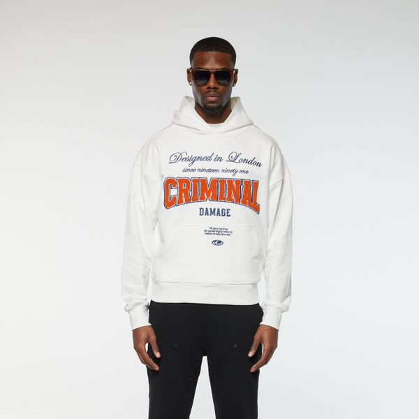 Criminal Damage TWO LIVES HOODIE OFF WHITE