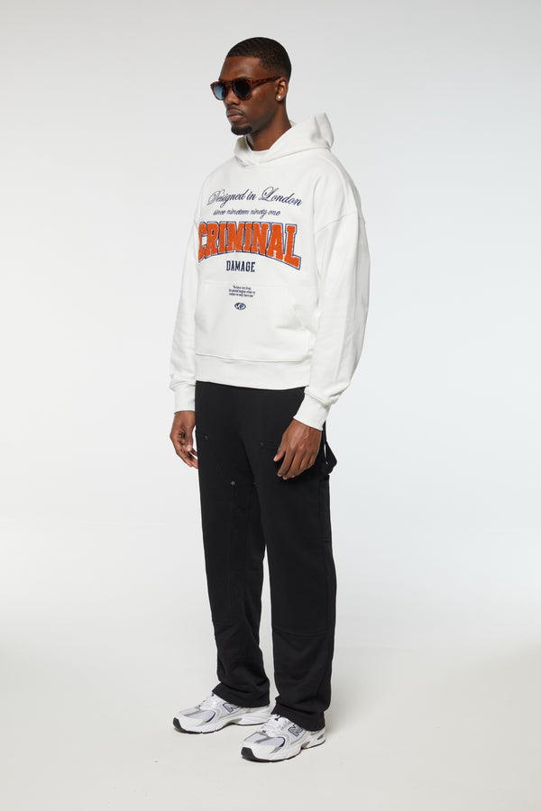 Criminal Damage TWO LIVES HOODIE OFF WHITE