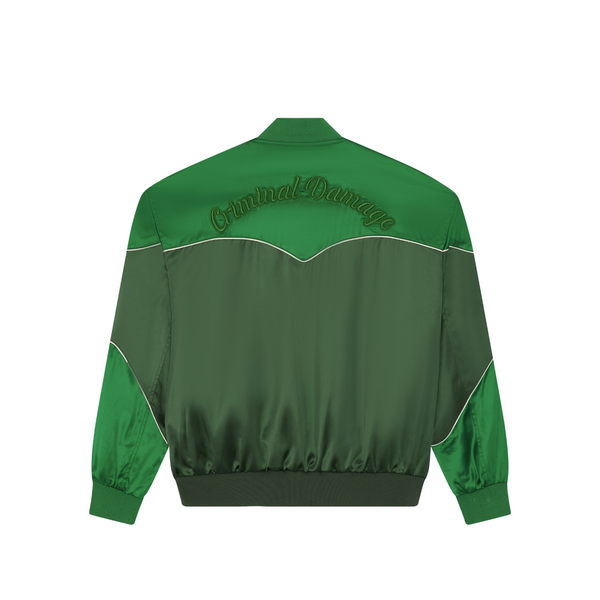 Criminal Damage WESTERN BOMBER JACKET GREEN
