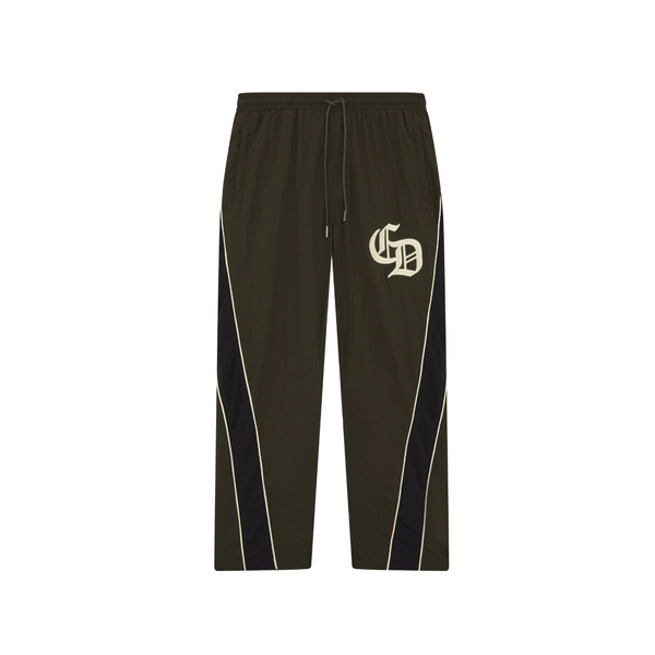 criminal damage PANELLED TRAINING JOGGER BLACK CHOCOLATE