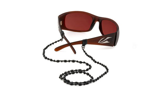 croakies Czech Glass Cords Black