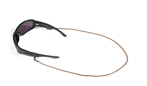 Croakies Round Leather Cords Black