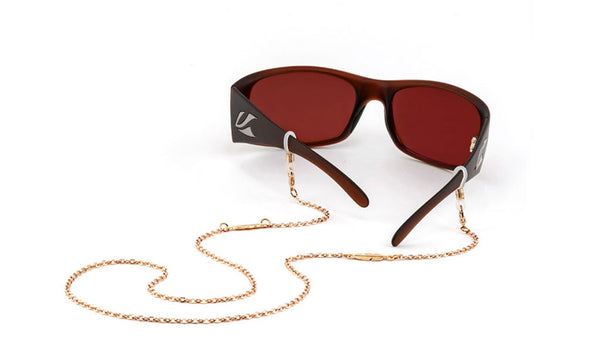 Croakies Single Leaf Sunglasses Chain Gold