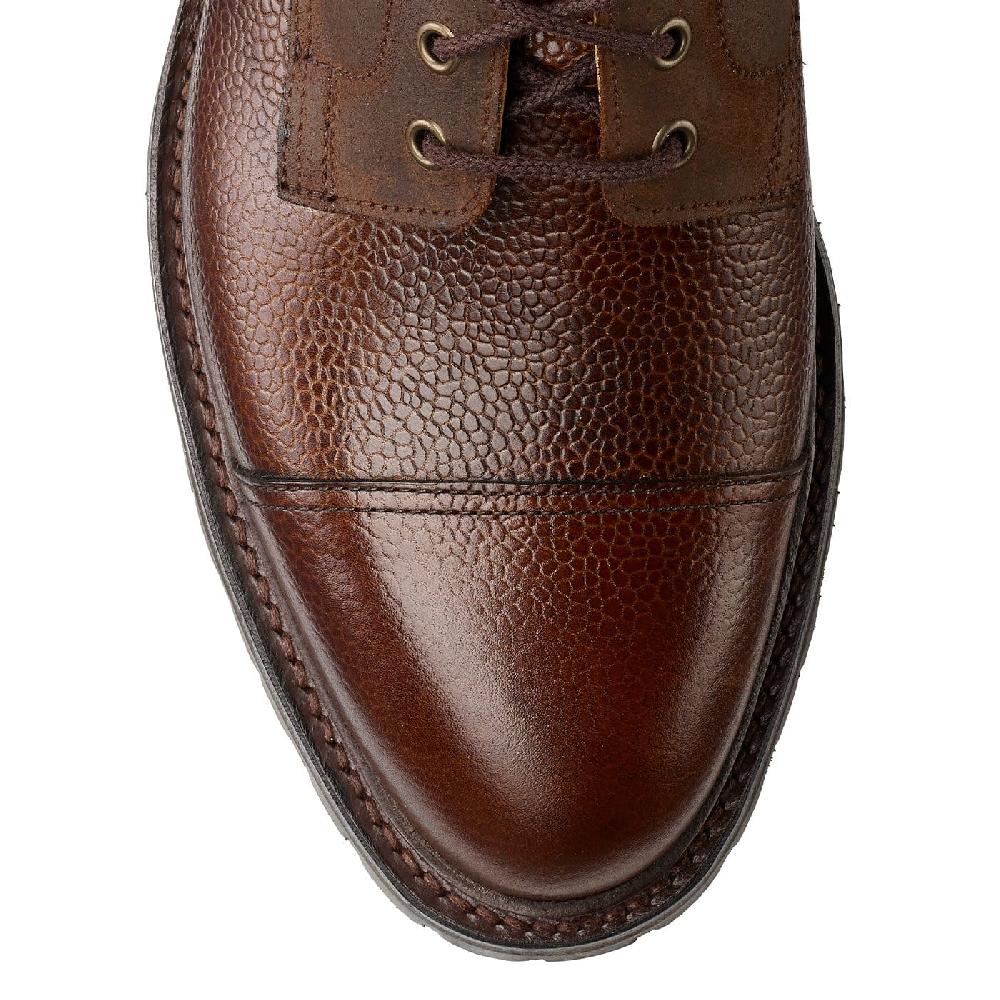 Crockett & Jones Aldershot Dark Brown Scotch Grain & Dark Brown Rough-Out Suede