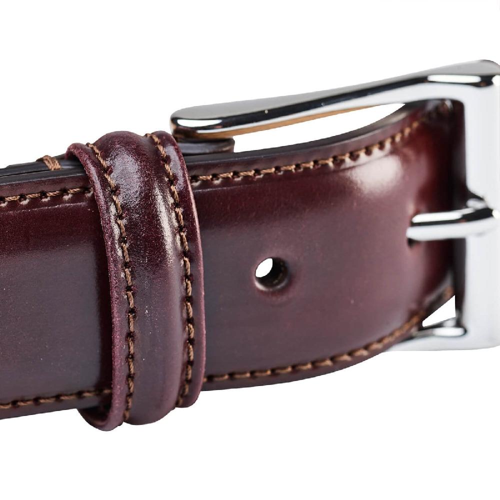 Crockett & Jones Belt - Cordovan Burgundy Shell Cordovan