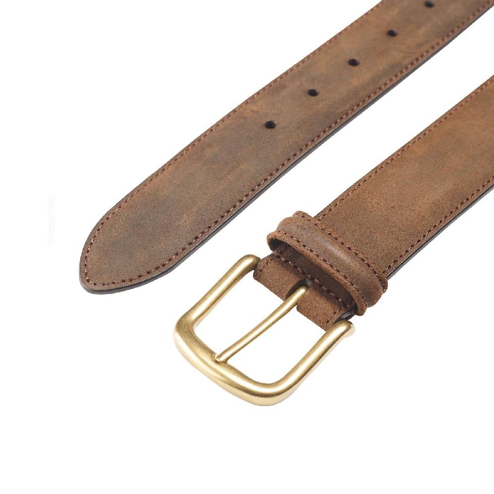 crockett & jones Belt - Rough-Out Suede Dark Brown Rough-Out Suede