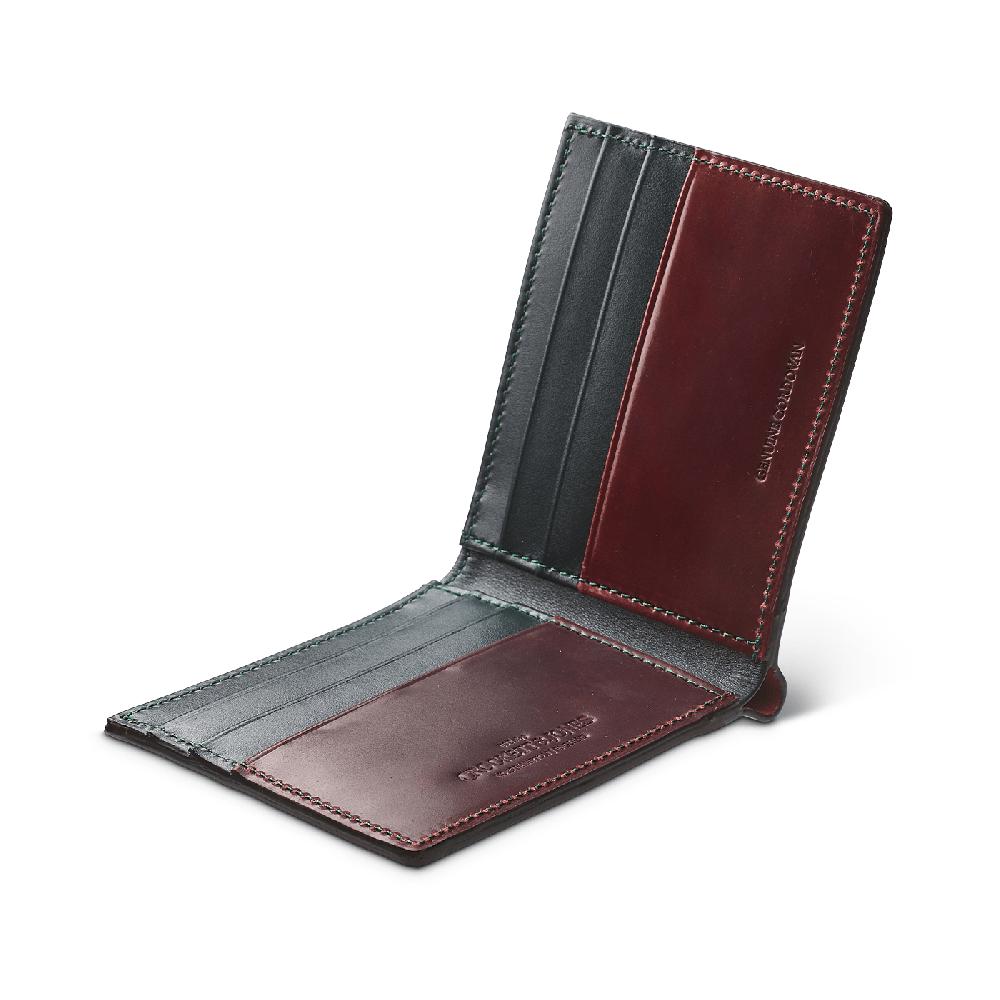 Crockett & Jones Billfold Wallet Cordovan Burgundy Shell Cordovan
