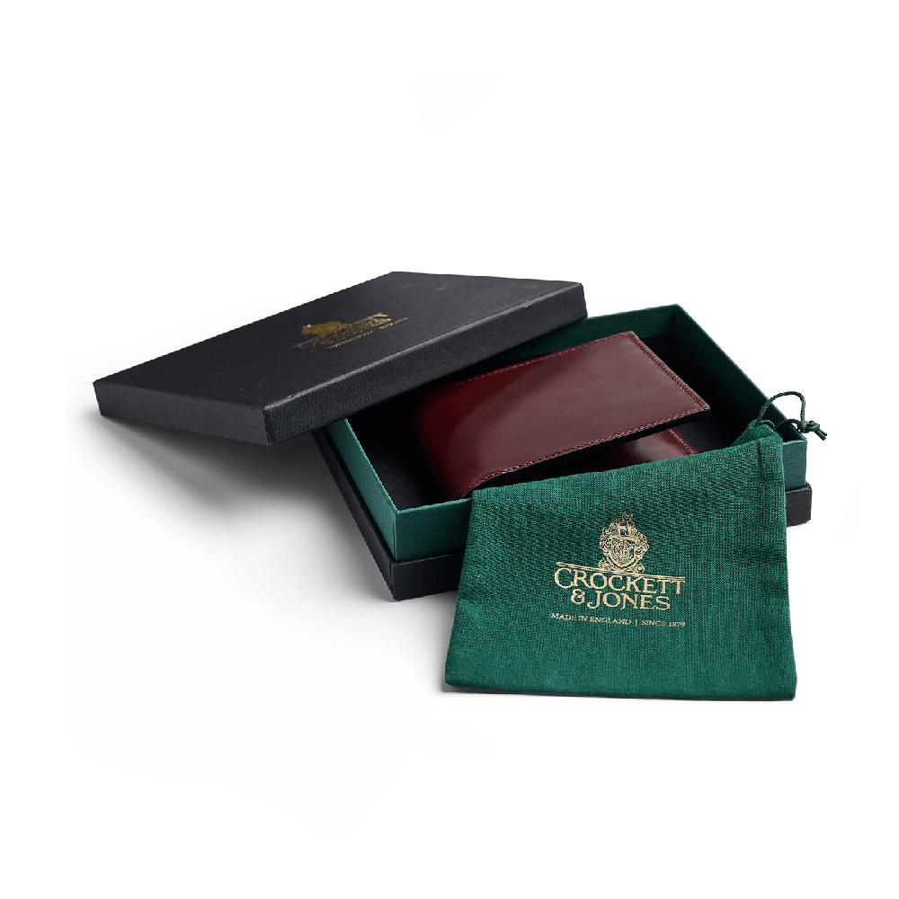 Crockett & Jones Billfold Wallet Cordovan Burgundy Shell Cordovan