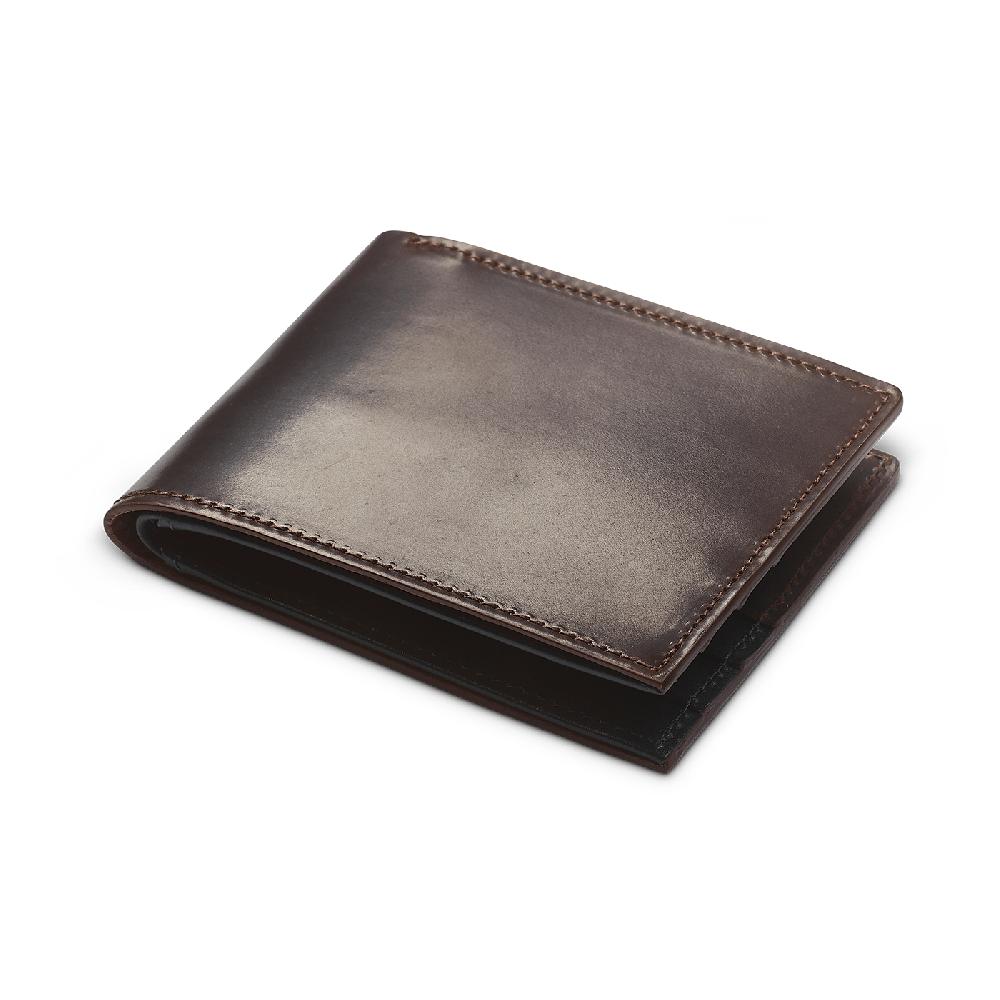 Crockett & Jones Billfold Wallet Cordovan Dark Brown Shell Cordovan