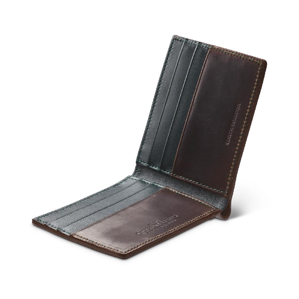 Crockett & Jones Billfold Wallet Cordovan Dark Brown Shell Cordovan