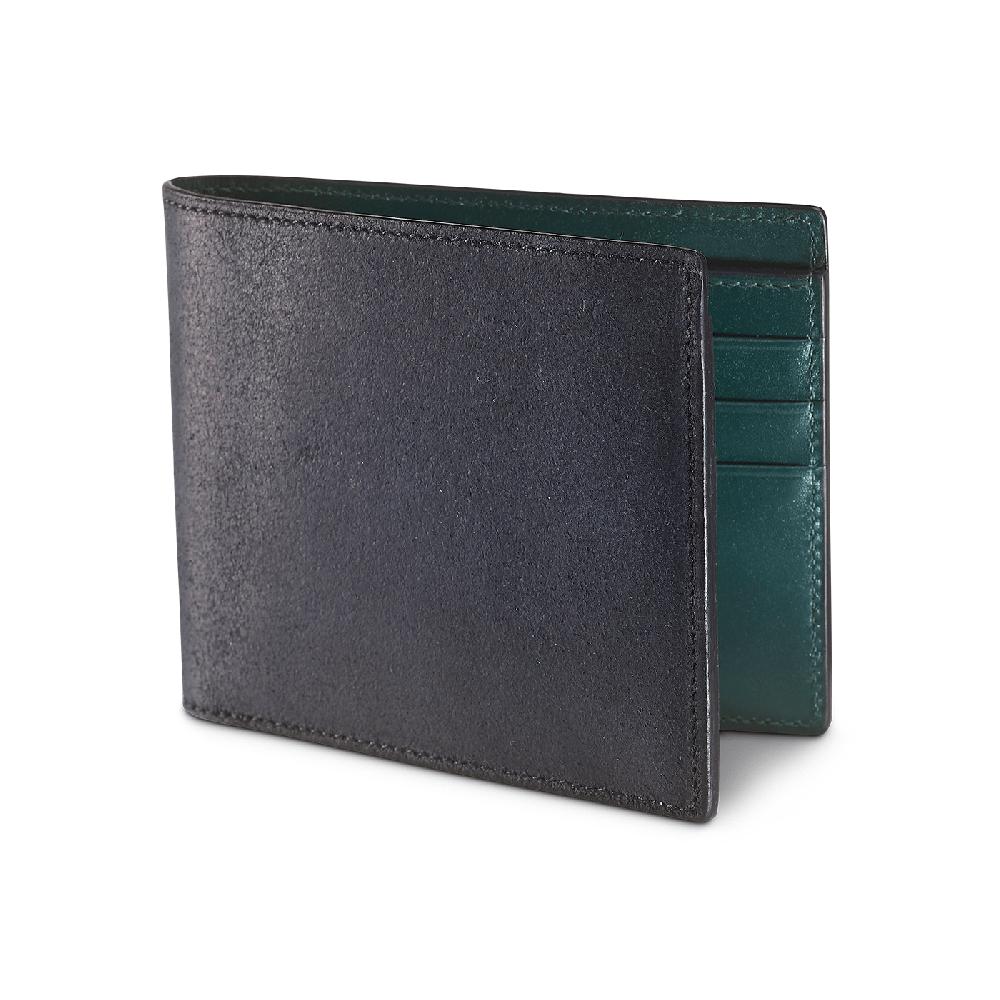 crockett & jones Billfold Wallet Rough-Out Suede Black Rough-Out Suede