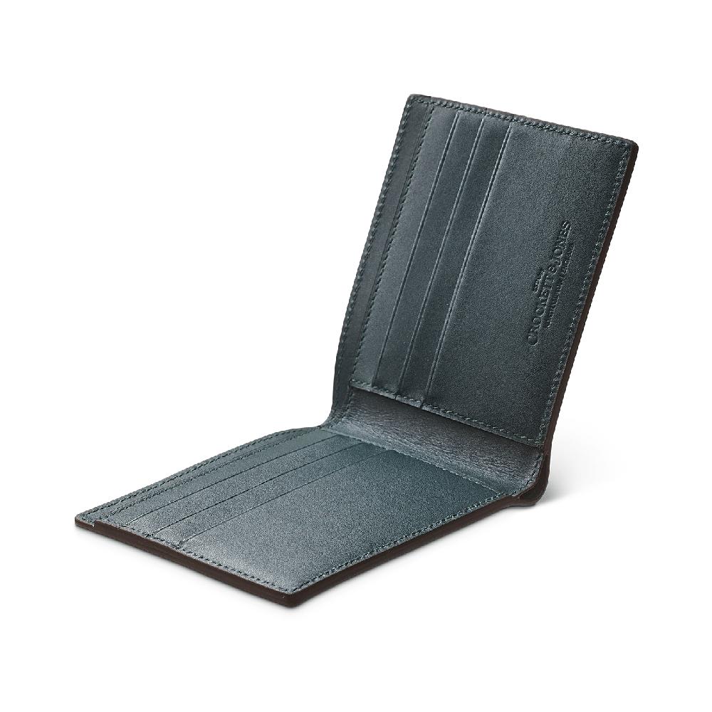 Crockett & Jones Billfold Wallet Rough-Out Suede Dark Brown Rough-Out Suede