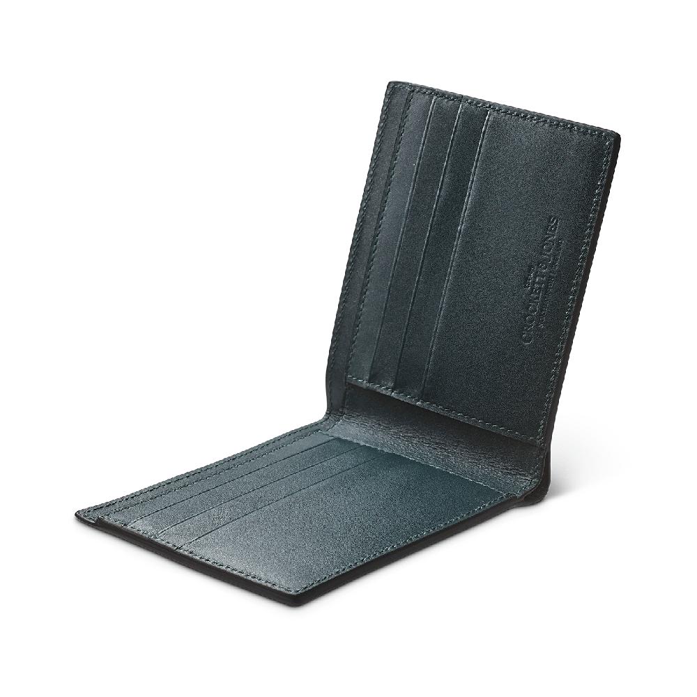 Crockett & Jones Billfold Wallet Smooth Leather Black Calf