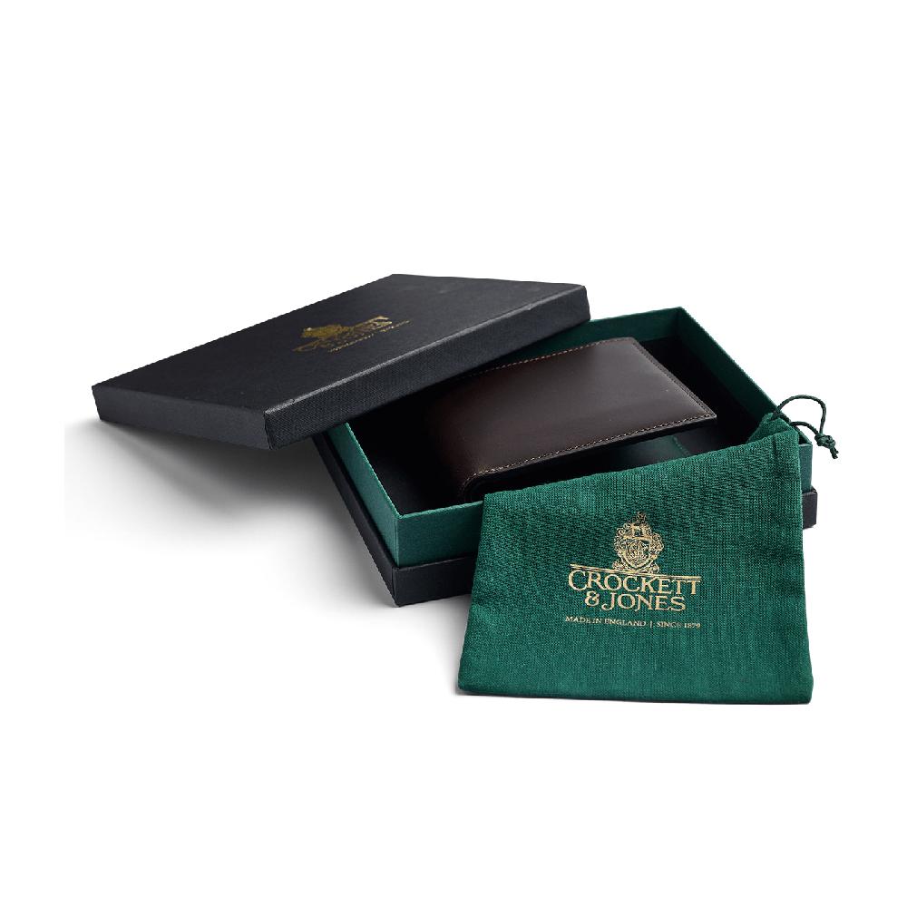 Crockett & Jones Billfold Wallet Smooth Leather Coffee Hurricane Hide