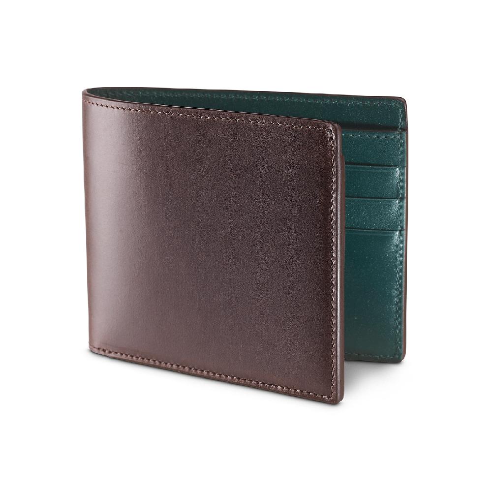 crockett & jones Billfold Wallet Smooth Leather Coffee Hurricane Hide