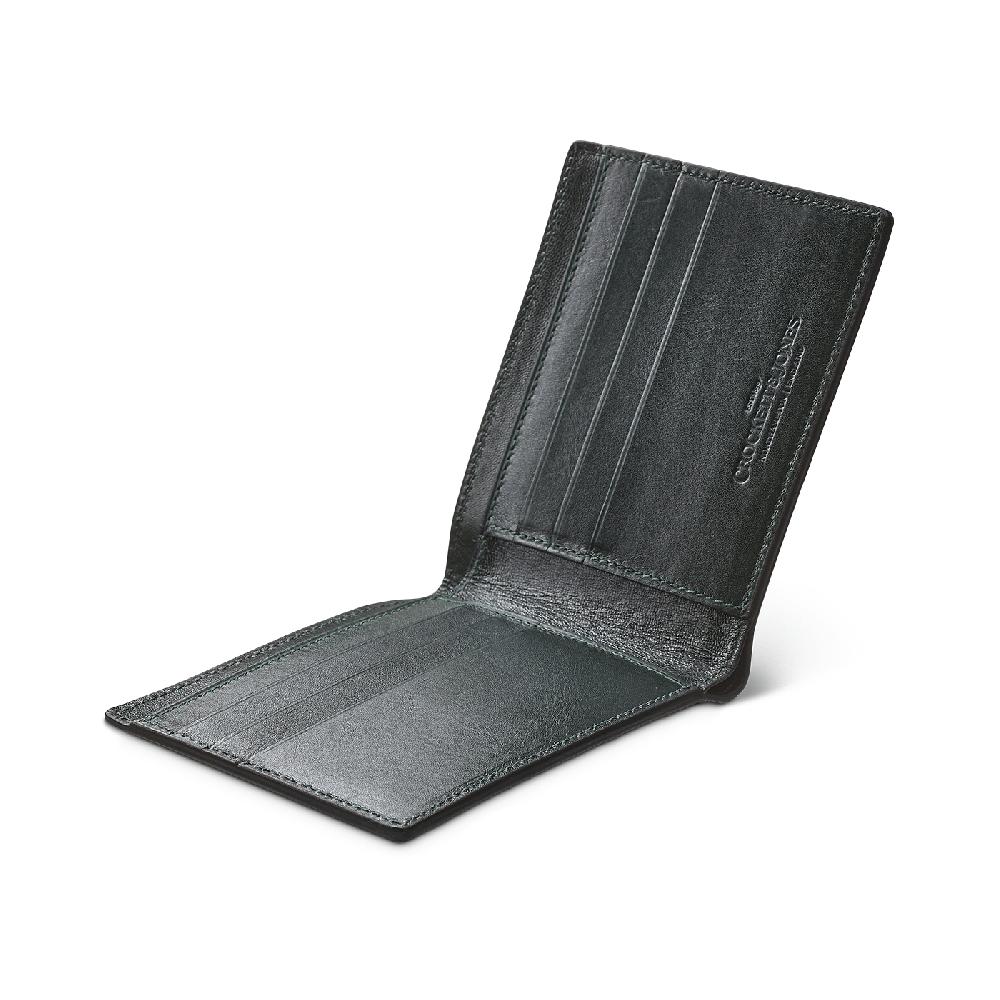 Crockett & Jones Billfold Wallet Willow Grain Black Willow Grain