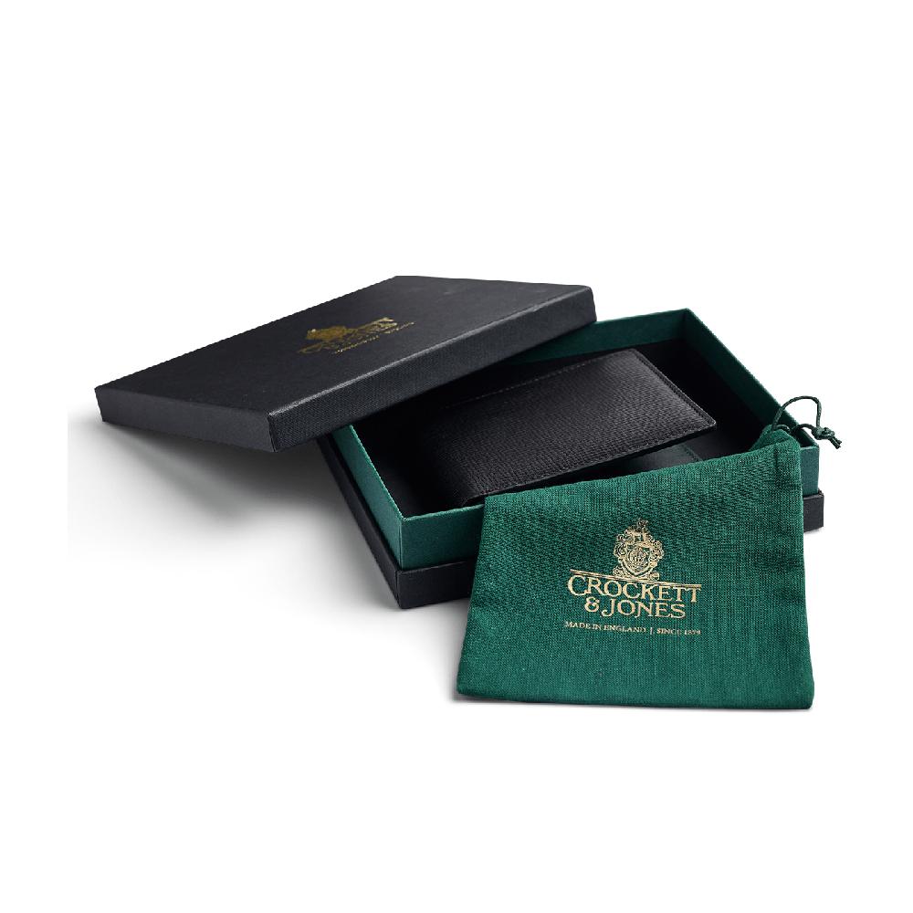 Crockett & Jones Billfold Wallet Willow Grain Black Willow Grain