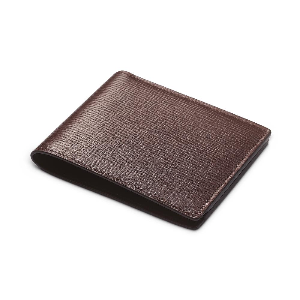 Crockett & Jones Billfold Wallet Willow Grain Dark Brown Willow Grain
