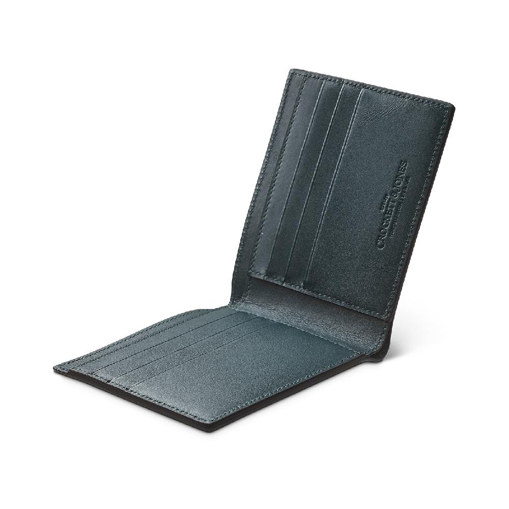 Crockett & Jones Billfold Wallet Willow Grain Dark Brown Willow Grain