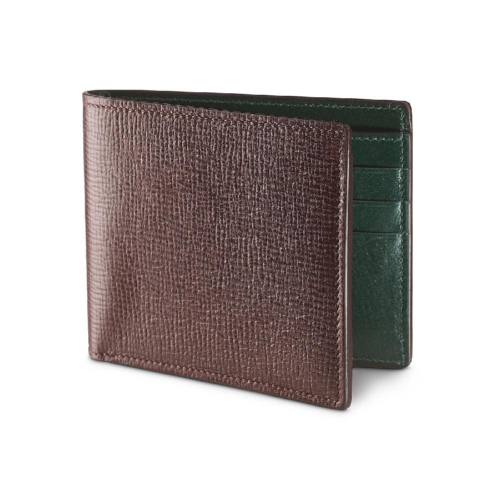 crockett & jones Billfold Wallet Willow Grain Dark Brown Willow Grain