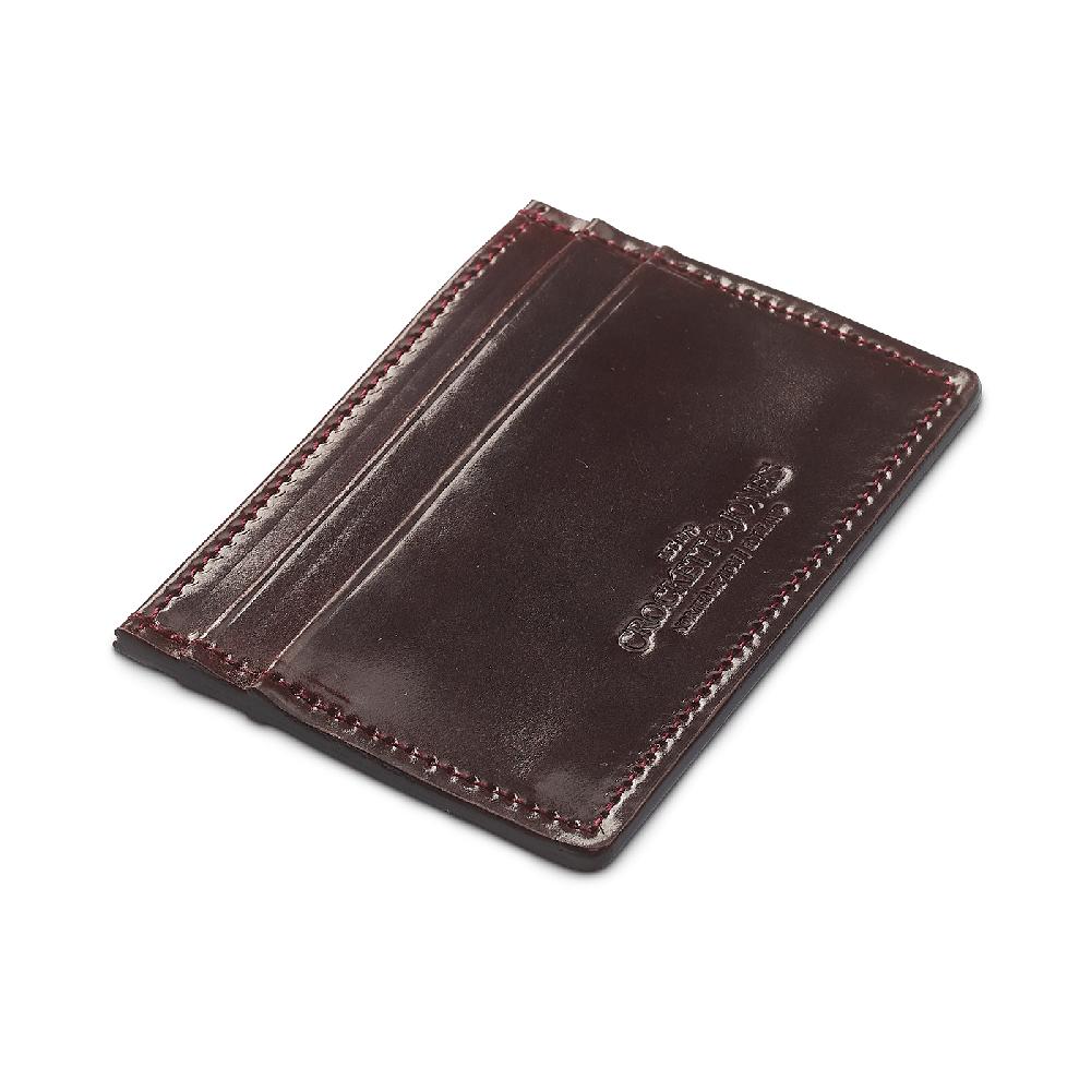 Crockett & Jones Card Holder Cordovan Burgundy Shell Cordovan