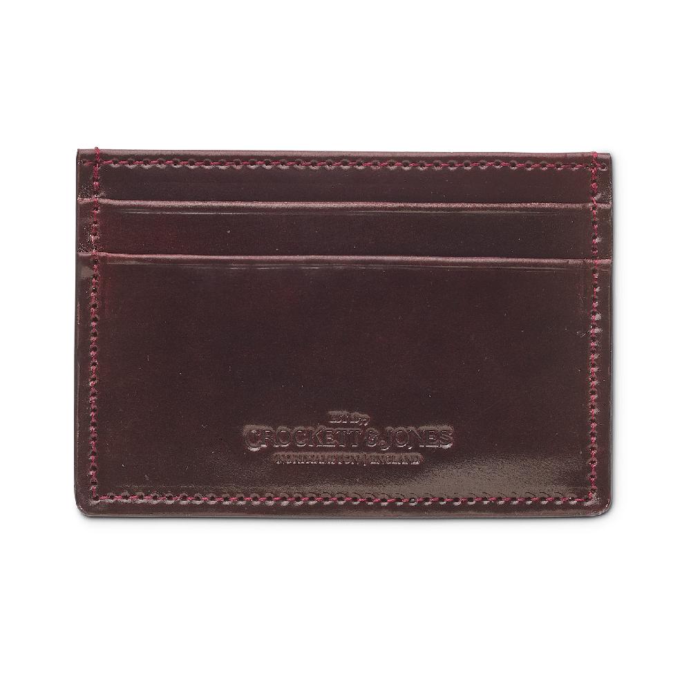 Crockett & Jones Card Holder Cordovan Burgundy Shell Cordovan