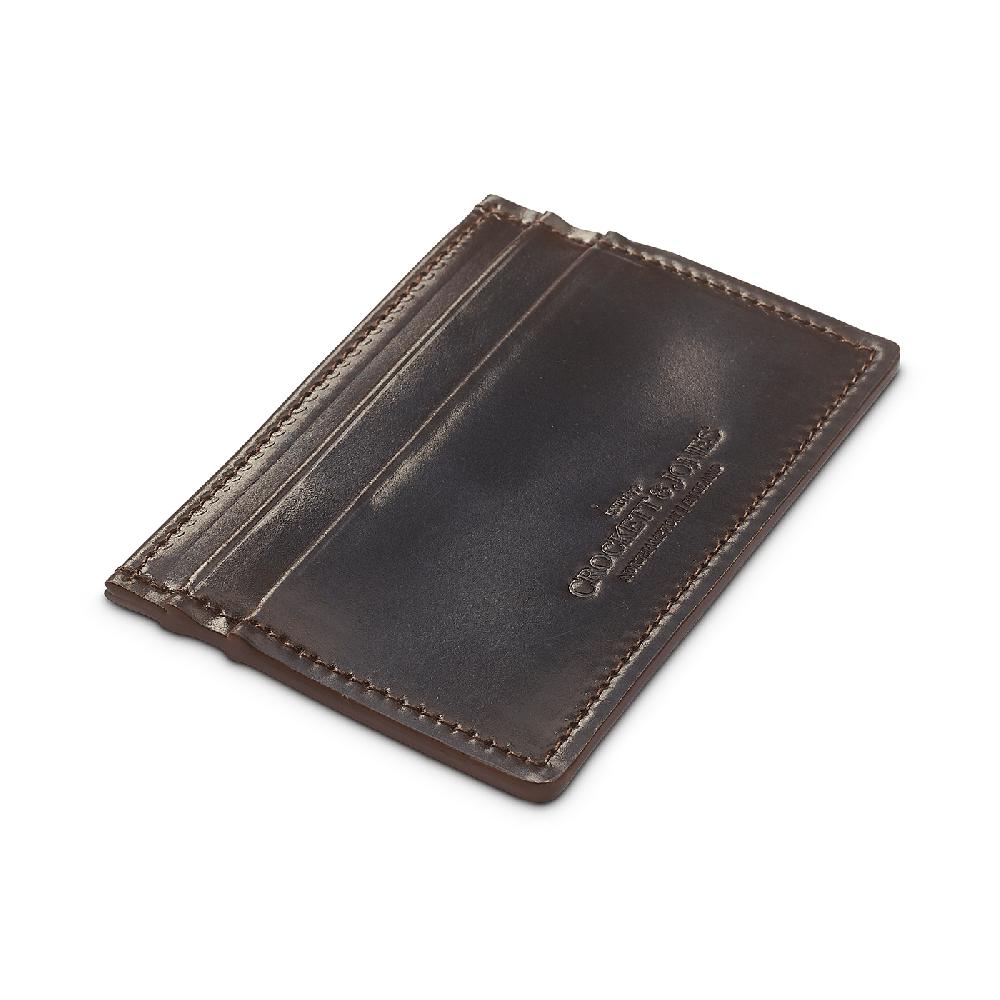 Crockett & Jones Card Holder Cordovan Dark Brown Shell Cordovan